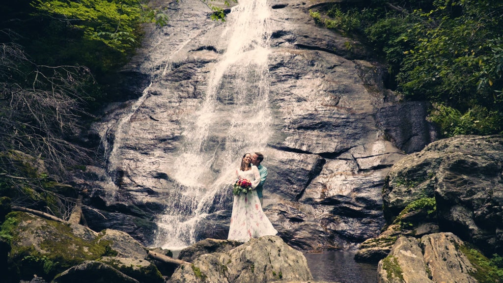 Natural Waterfall Wedding Venues in NC Dill Falls