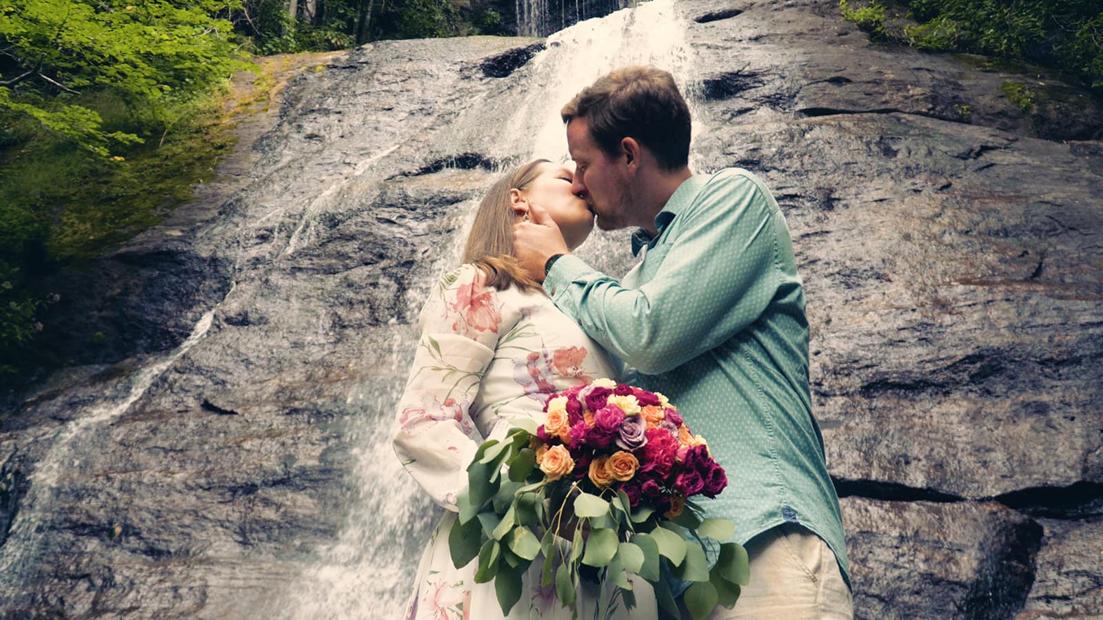 Natural Waterfall Wedding Venues in NC Dill Falls