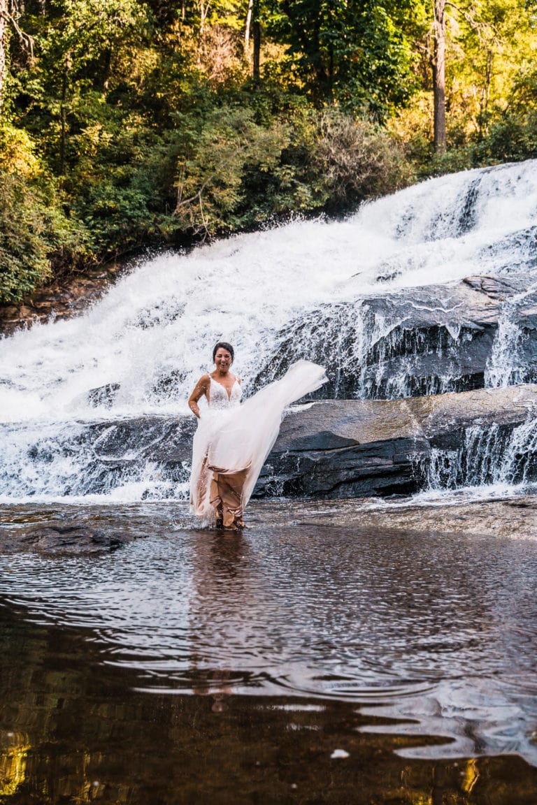 Natural Waterfall Wedding Venues in NC » StoryBright Films